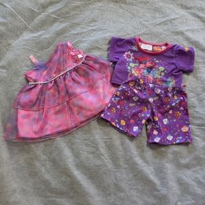 Build a Bear Trolls PJ Set and Princess Style Dress